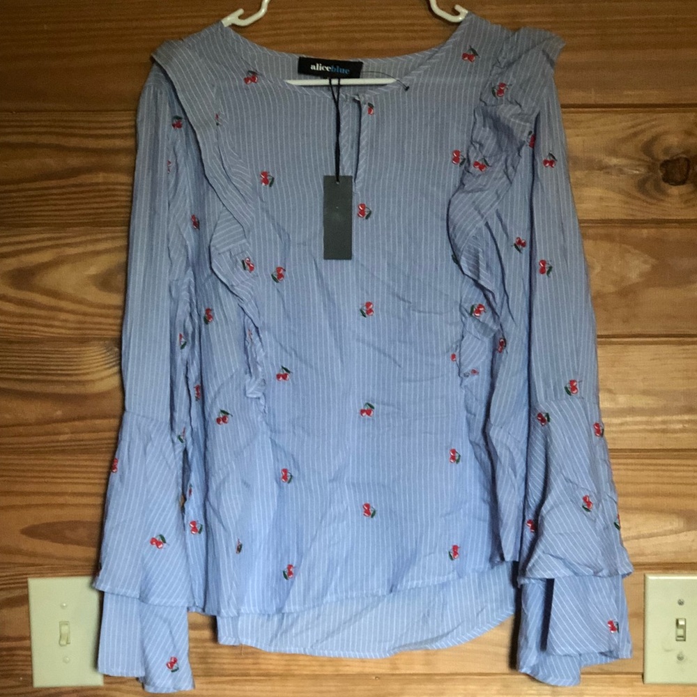 NWT Striped Blouse